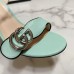 Gucci Marmont Sandals 75mm in Pastel Green Leather