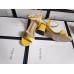 Gucci Marmont Sandals 75mm in Pastel Yellow Leather