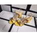 Gucci Marmont Sandals 75mm in Pastel Yellow Leather