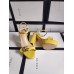 Gucci Marmont Platform Sandals 115mm in Yellow Leather