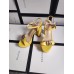 Gucci Marmont Platform Sandals 115mm in Yellow Leather