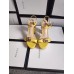 Gucci Marmont Platform Sandals 115mm in Yellow Leather