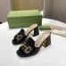 Gucci Horsebit Slide Sandals 75mm in Black Leather