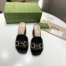 Gucci Horsebit Slide Sandals 75mm in Black Leather