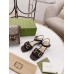 Gucci Ankle Strap Sandals in Black Leather with Horsebit