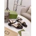 Gucci Ankle Strap Sandals in Black Leather with Horsebit
