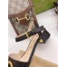 Gucci Ankle Strap Sandals in Black Leather with Horsebit