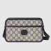 Gucci Shoulder Bag in Blue GG Supreme with Interlocking G