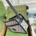 Gucci Shoulder Bag in Blue GG Supreme with Interlocking G