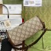 Gucci Mini Shoulder Bag in Beige GG Supreme with Interlocking G