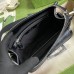 Gucci Messenger Bag with Flap in Black GG Supreme Canvas