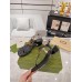 Gucci Double G Sandals in Black Leather