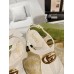 Gucci Double G Sandals in White Leather