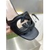 Gucci Interlocking G Cut-out Sandals 55mm in Black Leather