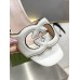 Gucci Interlocking G Cut-out Sandals 55mm in White Leather