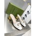 Gucci Interlocking G Cut-out Sandals 55mm in White Leather