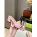Gucci Double G Slide Sandals 55mm in Pink Matelasse Leather