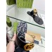 Gucci Interlocking G thong Sandals in Black Leather