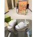 Gucci Platform Sandals in White GG Supreme Canvas