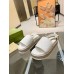 Gucci Platform Sandals in White GG Supreme Canvas