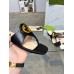 Gucci Blondie Thong Sandals in Black Leather