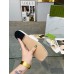 Gucci Blondie Thong Sandals in White Leather