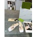 Gucci Blondie Thong Sandals in White Leather