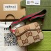 Gucci Messenger Bag in Camel Jumbo GG Canvas