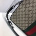 Gucci Briefcase in Beige GG Supreme with Web