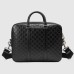 Gucci Medium Briefcase in Black Signature Leather