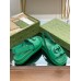 Gucci Slingback Interlocking G Sandals in Green Leather