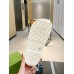 Gucci Slingback Sandals in White Leather with Gold Logo