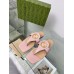Gucci Blondie Thong Sandals in Pink Leather