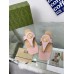Gucci Blondie Thong Sandals in Pink Leather