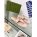 Gucci Blondie Thong Sandals in Pink Leather