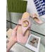 Gucci Blondie Thong Sandals in Pink Leather