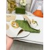 Gucci Blondie Slide Sandals 65mm in White Leather