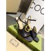 Gucci Blondie Sandals 85mm in Black Leather