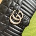 Gucci GG Marmont Medium Shoulder Bag in Black Matelasse Leather