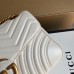 Gucci GG Marmont Medium Shoulder Bag in White Chevron Leather