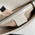 Gucci GG Marmont Medium Shoulder Bag in White Chevron Leather