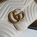 Gucci GG Marmont Medium Shoulder Bag in White Chevron Leather