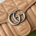 Gucci GG Marmont Small Shoulder Bag in Beige Matelasse Leather