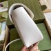Gucci GG Marmont Small Shoulder Bag in White Matelasse Leather