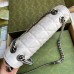 Gucci GG Marmont Small Shoulder Bag in White Matelasse Leather