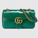 Gucci GG Marmont Small Shoulder Bag in Green Crocodile Leather Gucci GG Marmont Small Shoulder Bag in Green Crocodile Leather