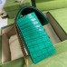 Gucci GG Marmont Small Shoulder Bag in Green Crocodile Leather Gucci GG Marmont Small Shoulder Bag in Green Crocodile Leather