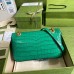 Gucci GG Marmont Small Shoulder Bag in Green Crocodile Leather Gucci GG Marmont Small Shoulder Bag in Green Crocodile Leather