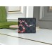 Gucci Bi-fold Wallet In Black Kingsnake Print GG Supreme Canvas