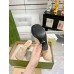 Gucci Slide Sandas 75mm in Beige Mesh with Crystal